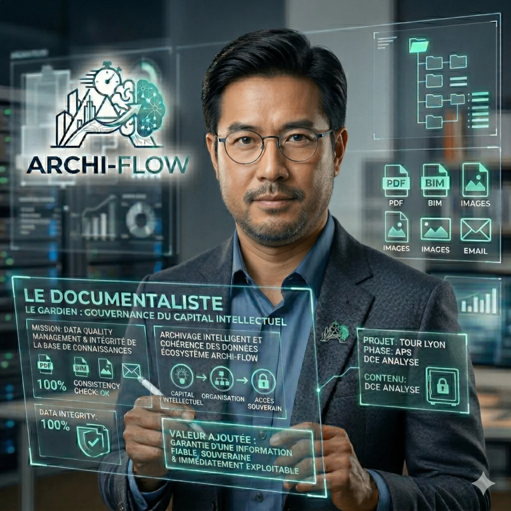Agent IA gestion base de connaissances architecture – Le Documentaliste ARCHI-FLOW